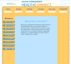 Health Connect Training Site 2005
