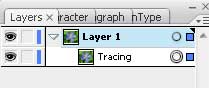 Illustrator vector paths trcing in the layers pallet
